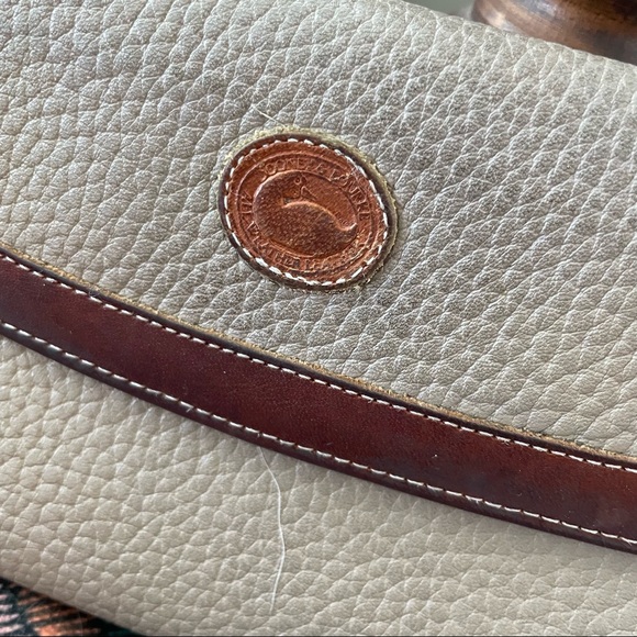 Dooney & Bourke Leather Tri-Fold Wallet Camel and Brown Color - Picture 2 of 8